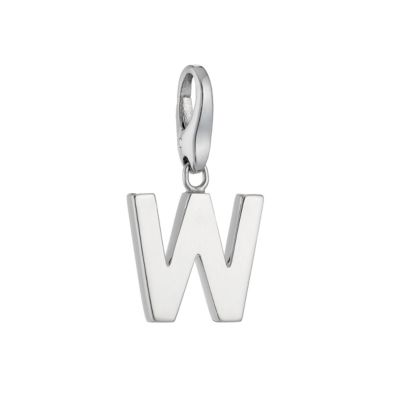 Lucky Charms - sterling silver letter W charm - Product number 8517118