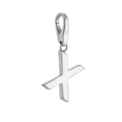 Lucky Charms - sterling silver letter X charm - Product number 8517126