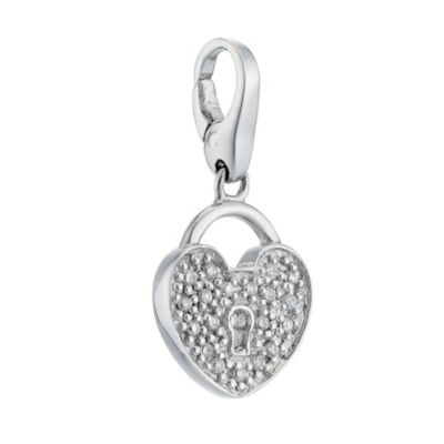 Lucky Charms - sterling silver heart padlock charm - Product number 8517258