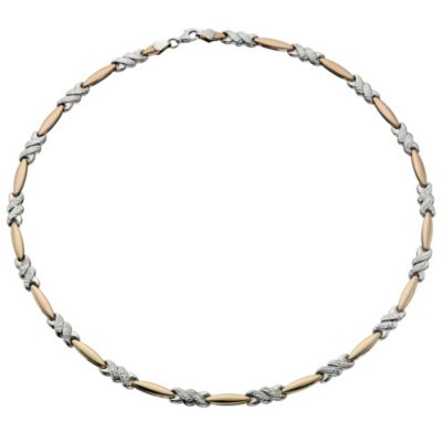 9ct Rose And White Gold Collarette - Product number 8517878
