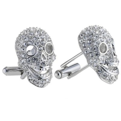 Simon Carter men's crystal encrusted skull cufflinks - Product number 8518289