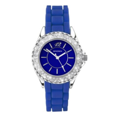Sekonda stone set bezel watch