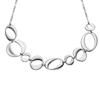 Fossil Oval Design Necklace