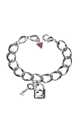 Guess Chain Bracelet With Lock And Key Charm - Product number 8521824