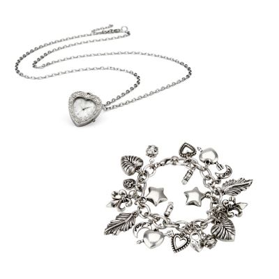 Ladies' Watch And Charm Bracelet Set - Product number 8526214