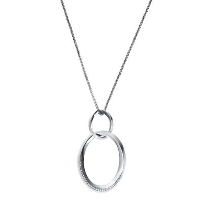 DKNY ladies' stainless steel organic stone set pendant - Product number 8526893