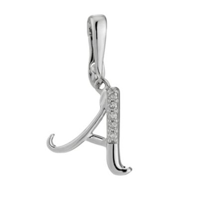 9ct white gold diamond initial A - Product number 8528381