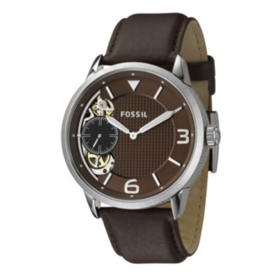 Fossil Twist Men's Brown Leather Strap Watch - Product number 8529906