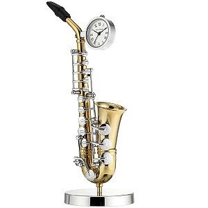 H Samuel Miniature Saxophone Clock
