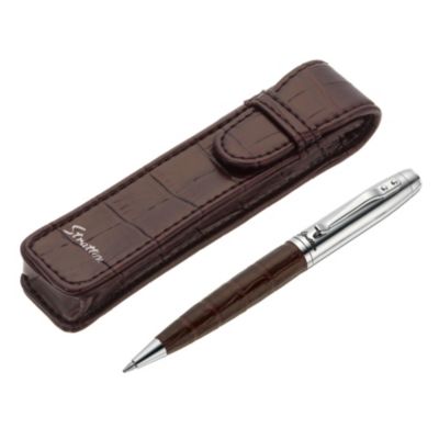 Brown Mock Crock Chelsea Pen