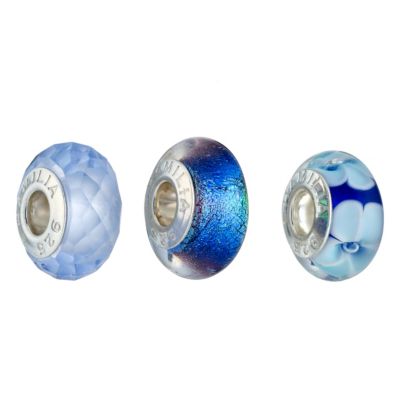 Chamilia - Silver Blue 3 Bead Set - Product number 8531986
