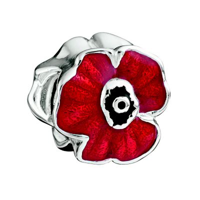 Chamilia silver red poppy bead - Product number 8532974