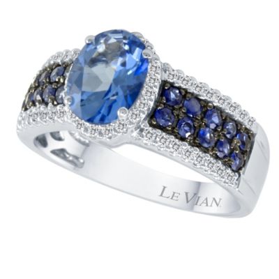 Le Vian 14ct white gold 26pt diamond topaz 