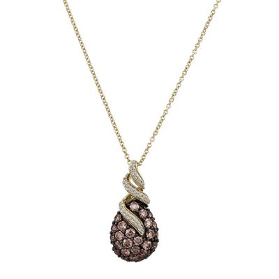 LeVian 14CT Gold One Carat Chocolate Diamond Pendant - Product number 8540934