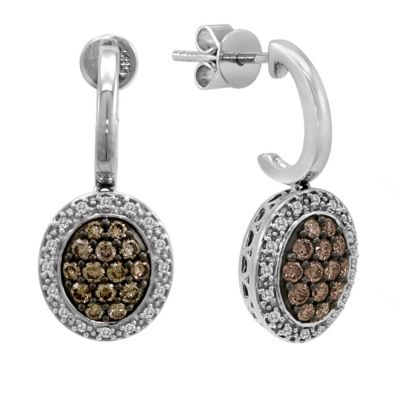 LeVian 14CT Gold Sixty Point Chocolate Diamond Earrings - Product number 8540985