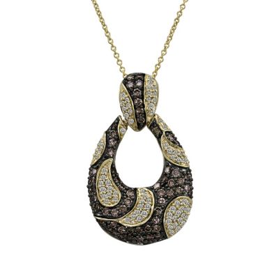 LeVian 14CT Gold 1.48 Carat Chocolate Diamond Pendant - Product number 8543011