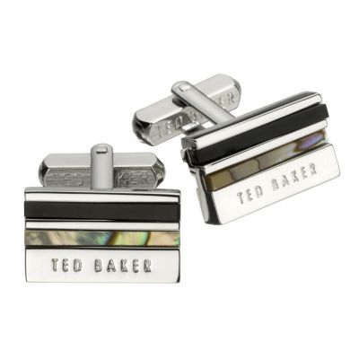 Ted Baker Perpi grey cufflinks at Ernest Jones