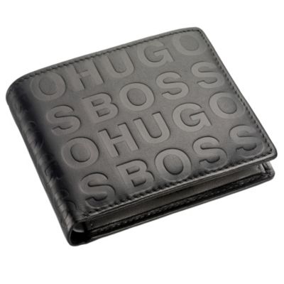 Hugo Boss men's black logo embossed wallet - Product number 8556121