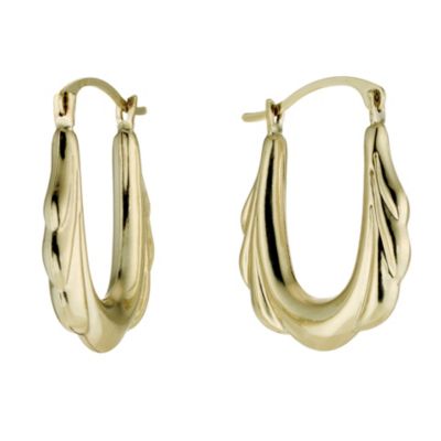 9ct Yellow Gold Victorian Creole Earrings - Product number 8561249