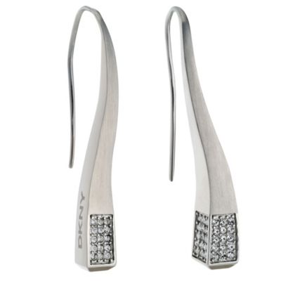 DKNY stainless steel & crystal earrings - Product number 8563675