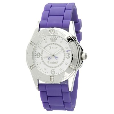 Juicy Couture ladies' purple rubber strap watch - Product number 8581266