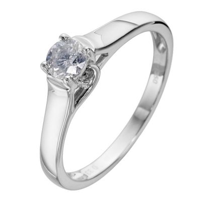 Platinum Third Carat Diamond Solitaire Ring