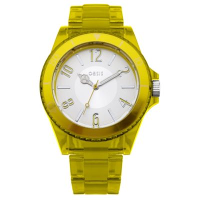 Oasis Ladies' Yellow Transparent Watch - Product number 8584923