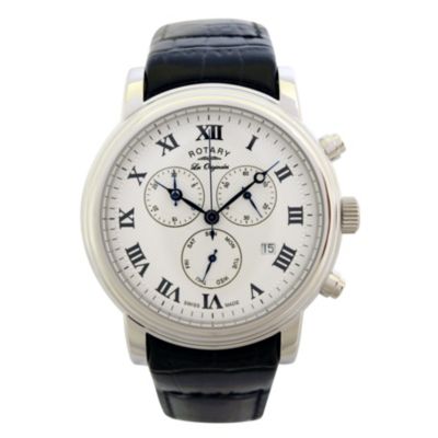 Rotary Men's Stainless Steel Silver Dial Strap Chronograph - Product number 8590443