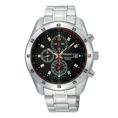 Seiko Men's Chronograph Red Bracelet Watch - Product number 8591695