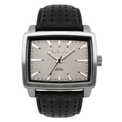 Ben Sherman Black Leather Strap Watch