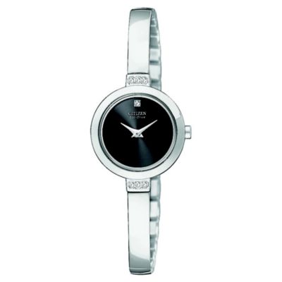 Citizen Eco-Drive Stainless Steel Half Bangle Watch