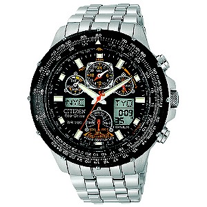 Citizen Mens' Two Tone Black Dial Chronograph Watch