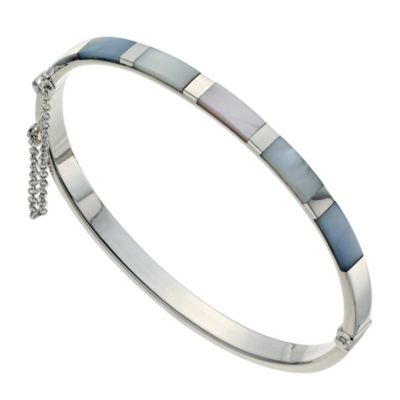 Silver & Mother Of Pearl Bangle - Product number 8602484