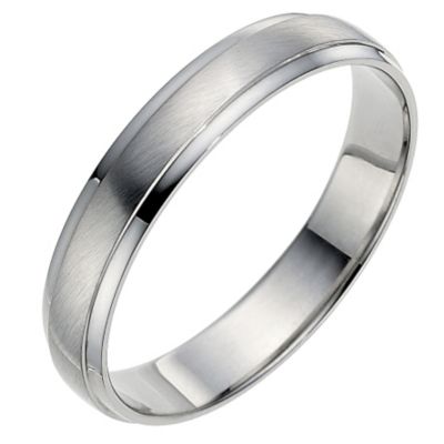 Men's palladium 4mm wedding ring