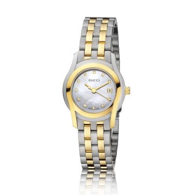 Gucci ladies' two colour & diamond bracelet watch - Product number 8626189