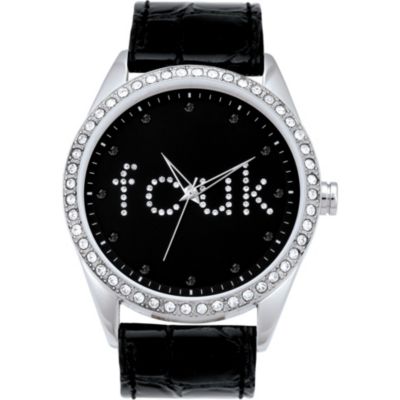 FCUK Ladies' Black Strap Watch - Product number 8631549