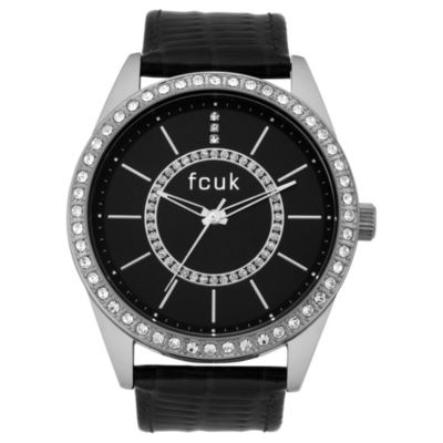 FCUK Ladies' Black Round Dial - Product number 8631700