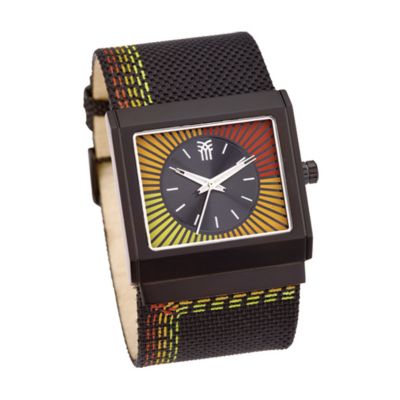 Fenchurch Black Material Strap Watch - Product number 8632952