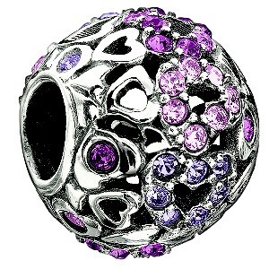 Chamilia Sterling Silver Purple Crystal Captured