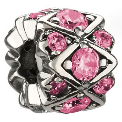 Chamilia sterling silver & pink crystal bead - Product number 8642524