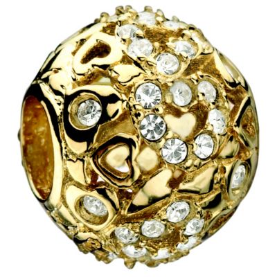 Chamilia 14ct yellow gold captured hearts bead - Product number 8642605