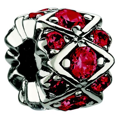 Chamilia sterling silver red crystal bead - Product number 8642648
