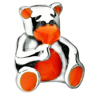 Miss Chamilia - sterling silver & enamel teddy bear bead - Product number 8642850