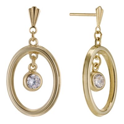 9ct Yellow Gold Loop Earrings