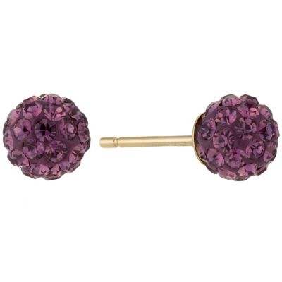 February Birthstone Crystal Stud Earrings - Product number 8644365