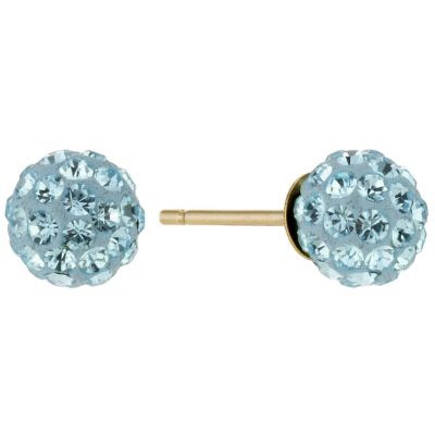 March Birthstone Crystal Stud Earrings
