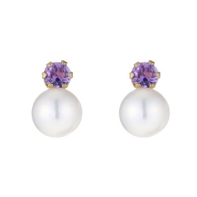 Amethyst and Cultured Freshwater Pearl