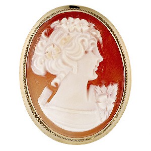 9ct Gold Cameo Brooch/Pendant with Gift Box