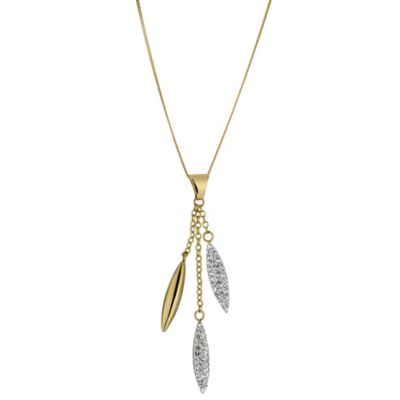 9ct Yellow Gold 3 Needle Drop Pendant - Product number 8644942