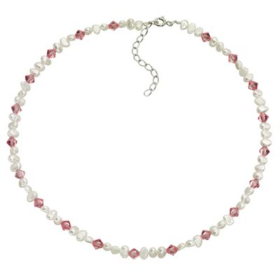 Children's Silver Cultured Fresh Water Pearl Pink Necklace - Product number 8645051